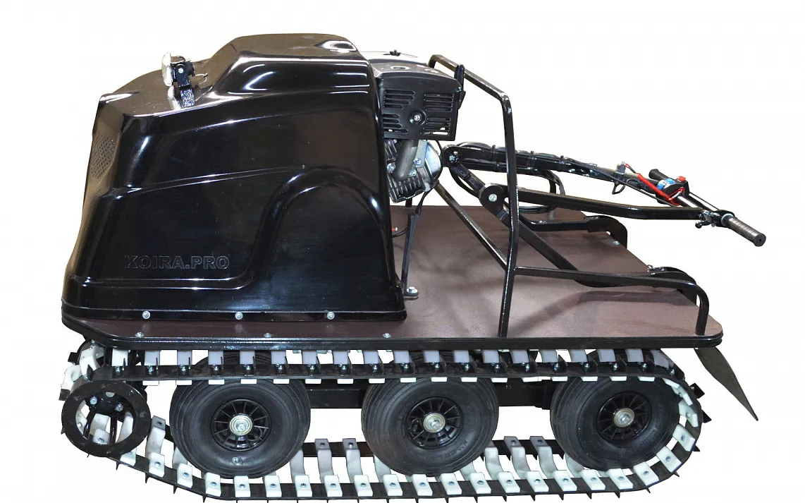 Всесезонный мотобуксировщик вездеход KOiRA T 15 ЕR. Реверс-редуктор. ДВС 15 л/с с электро стартером
